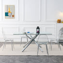 Modern Minimalist Transparent Dining Chair - 6-Piece Set
