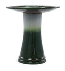 17" Ceramic Bird Bath for Outside, Elegant Tall Outdoor Bird Bath by HouseOfZazla