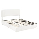 Liv - Patented With Drawers Upholstered Storage Platform Bed by HouseOfZazla