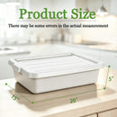 Commercial Meat Tubs with Lids - 6-Pack