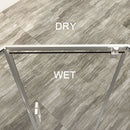 Diamond Shaped Corner Shower Door, Inward Sliding, Stainless Steel Frame by HouseOfZazla