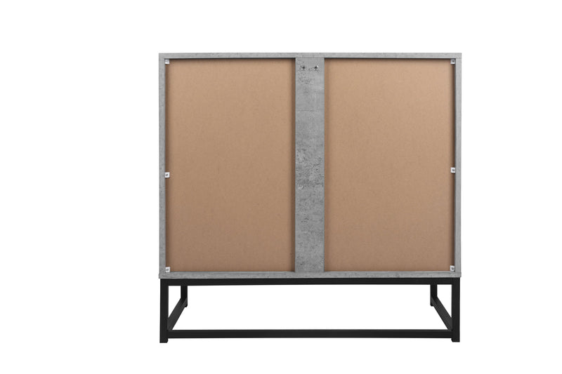 2 Door Cabinet, for bedroom, cement grey, for living room, bed room
