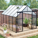 Double Door Polycarbonate house Raised Base And Anchor Aluminum Heavy Duty Walk In houses For Outdoor Backyard In All Season by HouseOfZazla