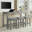59 Inch Bar Table and Chair Set