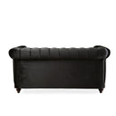 VIVALUX 59.44" Chesterfield Velvet Loveseat Sofa
