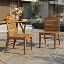 Outdoor Acacia Wood Dining Chair (Set of 2) by HouseOfZazla