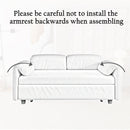 Sofa, Dual Purpose Lounge With Retractable Queen Size Bed
