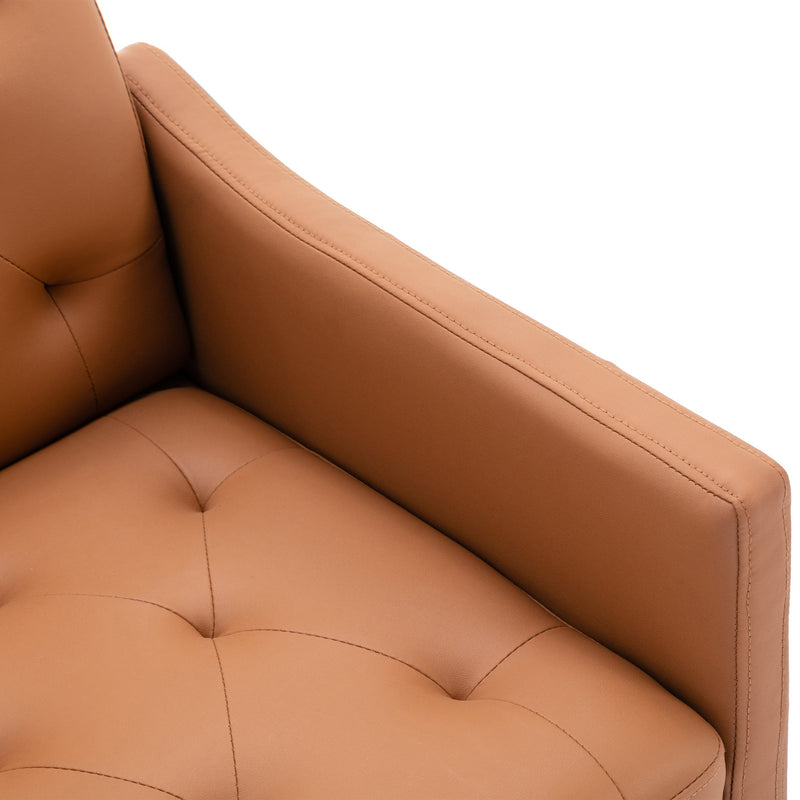 Accent Chair, leisure single sofa with Rose Golden feet