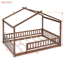 Bed House Bed Frame With Fence by HouseOfZazla