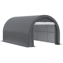 Outsunny - 10' x 16' Carport, Heavy Duty Portable Garage Storage Tent With Large Zippered Door, Anti-Uv Pe Canopy Cover For Car, Truck, Boat, Motorcycle, Bike, Garden Tools, Outdoor Work by HouseOfZazla