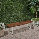 Intrinsic Outdoor Dining Bench With Slat Top