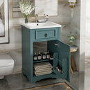 Elegant Bathroom Vanity With Ceramic Sink, Soft Close Door, Adjustable Shelf by Unique Piece Furniture