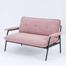 Modern Metal Frame Sofa With Sponge Filling For Compact Spaces And Versatile Use by HouseOfZazla