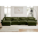 Super Comfort Oversized Modular Sectional Sofa With Movable Ottoman by HouseOfZazla
