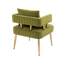 Accent Chair, leisure single chair with Golden feet