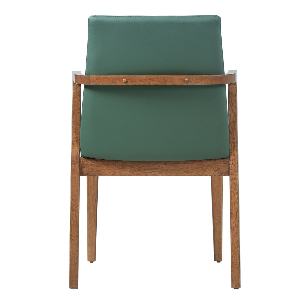 Dining Chairs (Set of 2) - Green / Walnut, photo 7 of 12