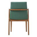 Dining Chairs (Set of 2) - Green / Walnut by HouseOfZazla