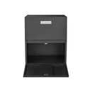 Office Furniture Copier Cabinet 2 Door Steel Copier Stand Mobile Pedestal File Printer Stand - Black by HouseOfZazla