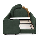Cute Dinosaur Shaped Bed With Safety Guardrail, Toddler Frame by HouseOfZazla