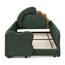 Cute Dinosaur Shaped Bed With Safety Guardrail, Toddler Frame by Unique Piece Furniture