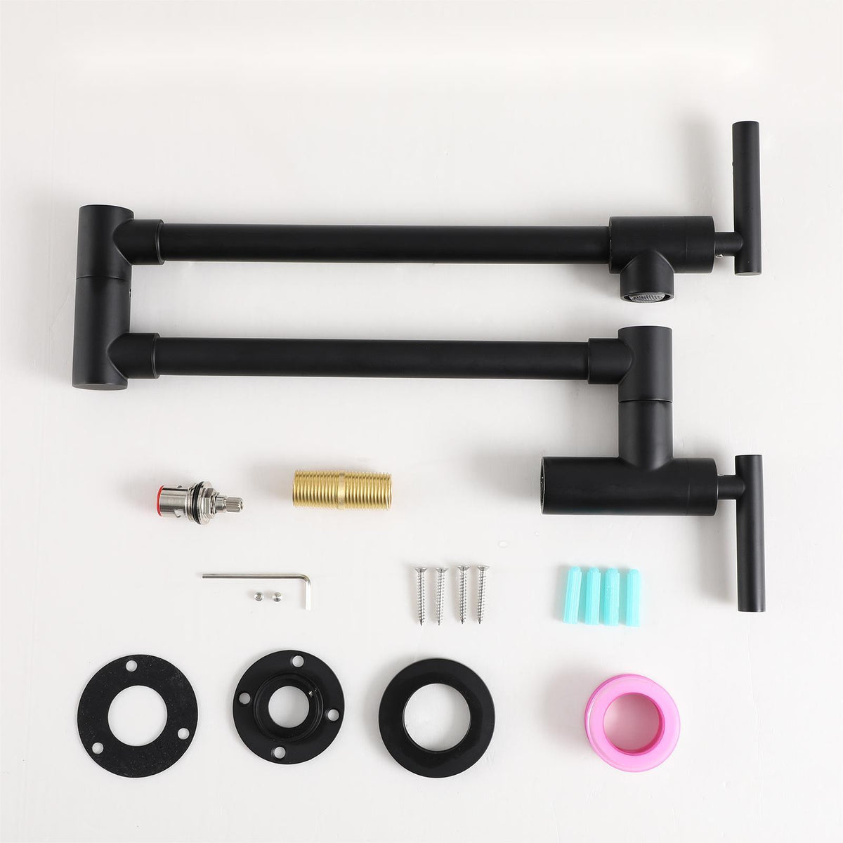 Modern Design Wall Mount Pot Filler Faucet Folding Stretchable, photo 10 of 13