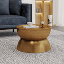 Sparling Modern Iron Hourglass Coffee Table by HouseOfZazla