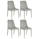 Upholstered Dining Side Chairs (Set of 4) - Gray by HouseOfZazla