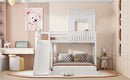 Loft Bunk Bed With Playhouse, Farmhouse, Ladder, Slide And Guardrails by HouseOfZazla
