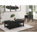 Sutter - 1 Drawer Square End Table - Dark Brown by HouseOfZazla
