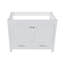 42" Bathroom Vanity Base With Doors And Drawer - White