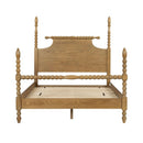 Queen Bed Turned Legs - Natural by Unique Piece Furniture