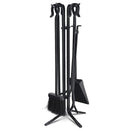 5 Pieces Fireplace Iron Standing Tools Set by LJGDeals