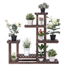 6-Tier Garden Wooden Plant Flower Stand Shelf for Multiple Plants Indoor or Outdoor by LJGDeals