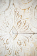 Distressed Wooden Square Wall Panels (Set of 4) - White by Unique Piece Furniture