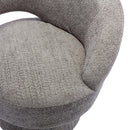 360 Degree Swivel Cuddle Barrel Accent Chairs, Round Armchairs with Wide Upholstered, Fluffy Fabric Chair for Living Room, Bedroom, Office, Waiting Rooms