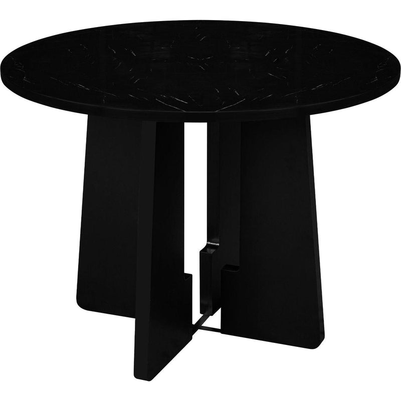 5-Piece Round Dining Table set, 43-Inch Modern Dining Table and 4 Upholstered Chairs for Dining Room, Kitchen Room, Living Room, Easy Assembly