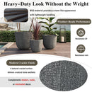 U_STYLE Lightweight MGO Planter Set of 3 by HouseOfZazla