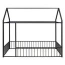 Metal Bed House Bed Frame With Fence by Unique Piece Furniture