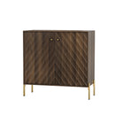 Sideboard Buffet With Storage For Living Room - Walnut by Unique Piece Furniture
