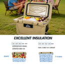 Khaki Color Ice Cooler Box 65QT