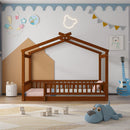 Bed House Bed Frame With Fence by HouseOfZazla