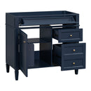 Bathroom Vanity With 2 Drawers And Tip-Out Drawer, Storage Cabinet by Unique Piece Furniture