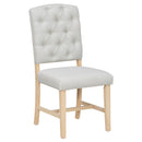 Dining Set With Leaf Round Table And 4 Upholstered Chairs