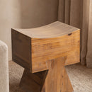 Nico - Stool Ottoman - Brown by HouseOfZazla