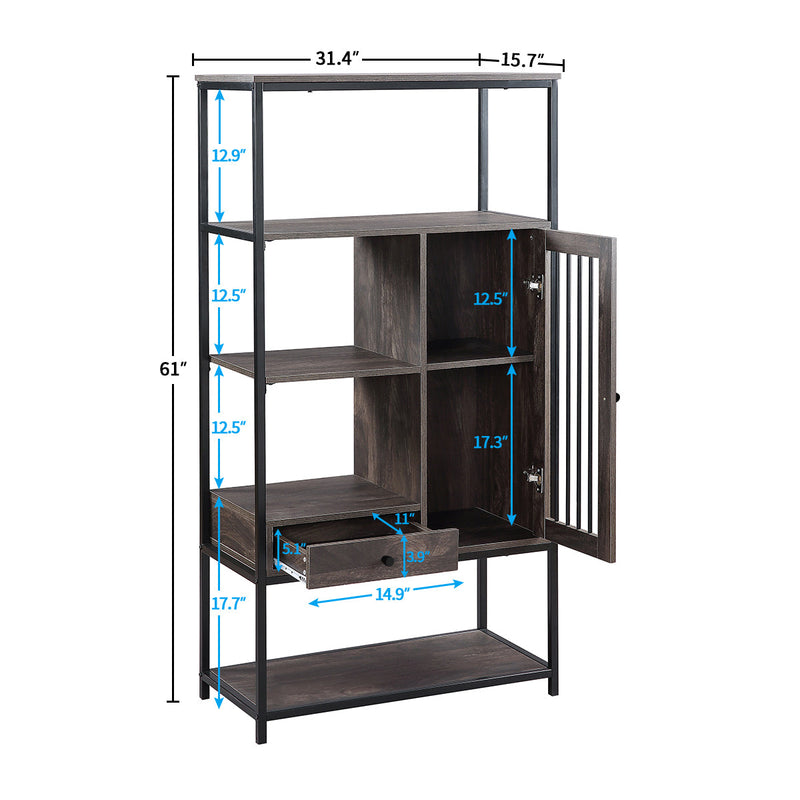 Walker Edison | Multi-functional Decorative Storage Shelving Bookshelf