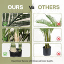 6FT Artificial Golden Cane Palm Tree with Black Pot
