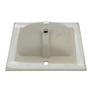 Rectangular Single Vanity Top With 1 Faucet Hole And Overflow Ceramic by HouseOfZazla