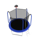 Trampoline With Basketball Hoop, Astm Approved Reinforced Type Outdoor Trampoline With Enclosure Net by HouseOfZazla