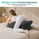 27° Ergonomic Memory Foam Support Pillow for Couples - Grey
