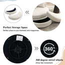360° Swivel Accent Barrel Chair With Storage Ottoman & 4 Pillows, Modern Leisure Chair Round Accent For Living Room by Unique Piece Furniture